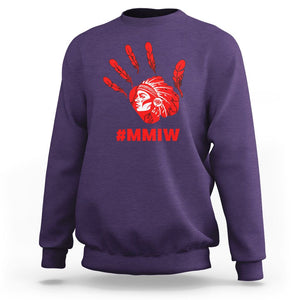 Indigenous Women Stolen Sisters Sweatshirt MMIW Awareness Missing & Murdered TS02 Purple Printyourwear