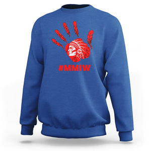 Indigenous Women Stolen Sisters Sweatshirt MMIW Awareness Missing & Murdered TS02 Royal Blue Printyourwear