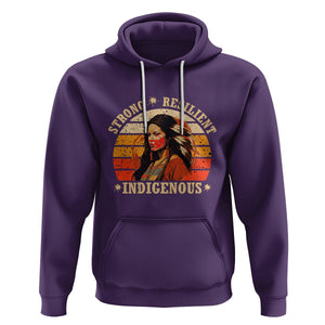 Indigenous Women Hoodie MMIW Strong Resilient MMIW Awareness Stolen Sisters TS02 Purple Printyourwear