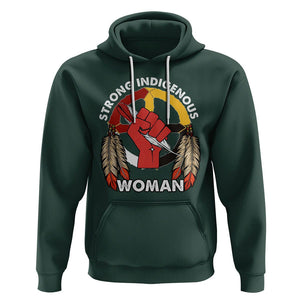 Native American Hoodie Strong Indigenous Woman American Indians Native Pride TS02 Dark Forest Green Printyourwear