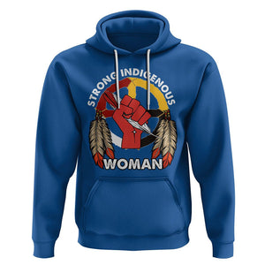 Native American Hoodie Strong Indigenous Woman American Indians Native Pride TS02 Royal Blue Printyourwear