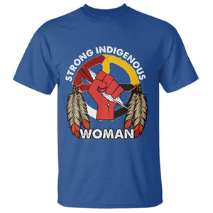 Native American T Shirt Strong Indigenous Woman American Indians Native Pride TS02 Royal Blue Printyourwear