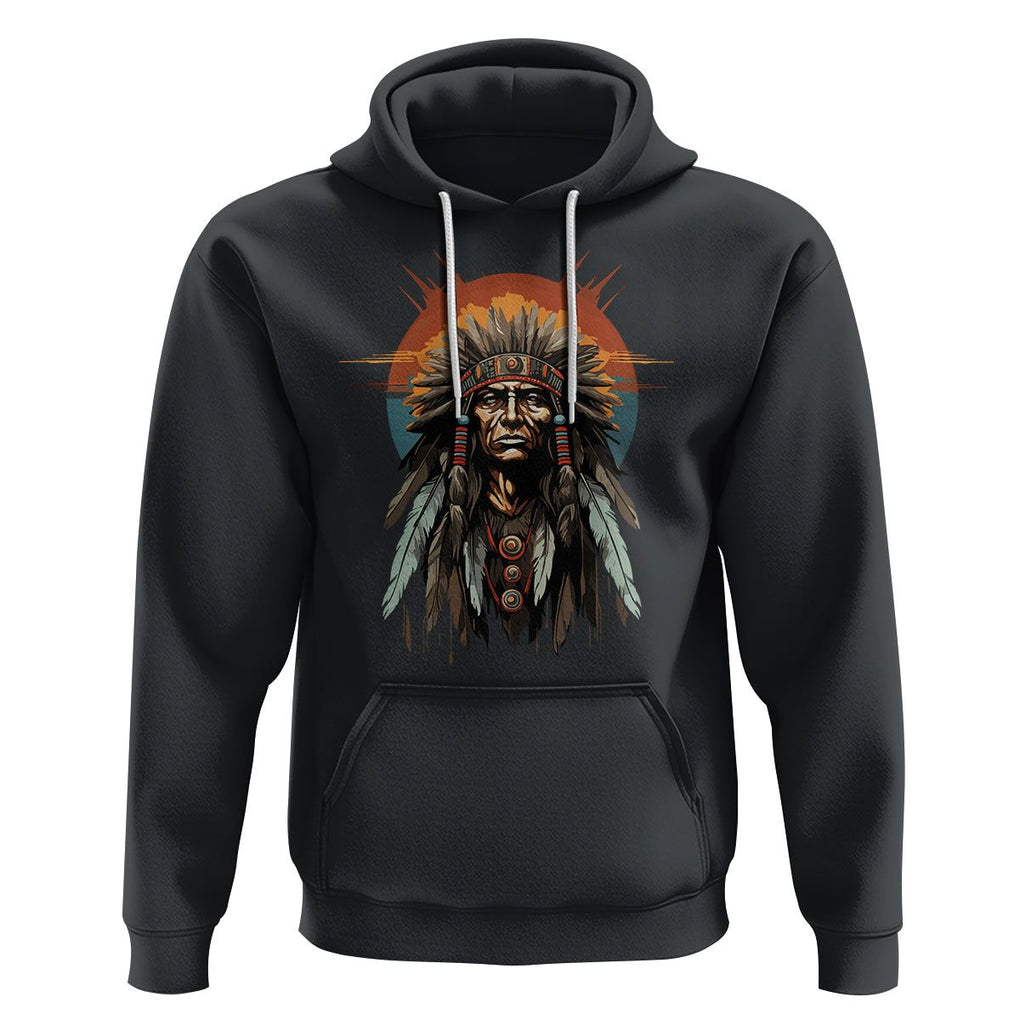 Native American Hoodie Indigenous American Indians Chief Pride TS02 Black Printyourwear