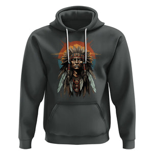 Native American Hoodie Indigenous American Indians Chief Pride TS02 Dark Heather Printyourwear