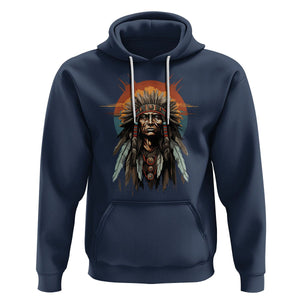 Native American Hoodie Indigenous American Indians Chief Pride TS02 Navy Printyourwear