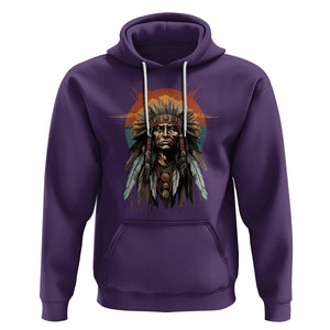 Native American Hoodie Indigenous American Indians Chief Pride TS02 Purple Printyourwear