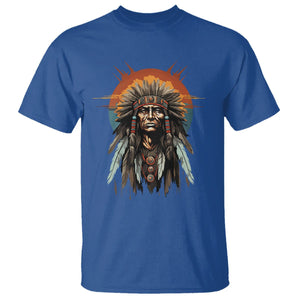 Native American T Shirt Indigenous American Indians Chief Pride TS02 Royal Blue Printyourwear