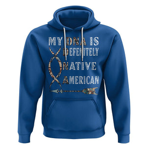 Native American Hoodie My DNA Is Definitely Indians Native Pride TS02 Royal Blue Printyourwear