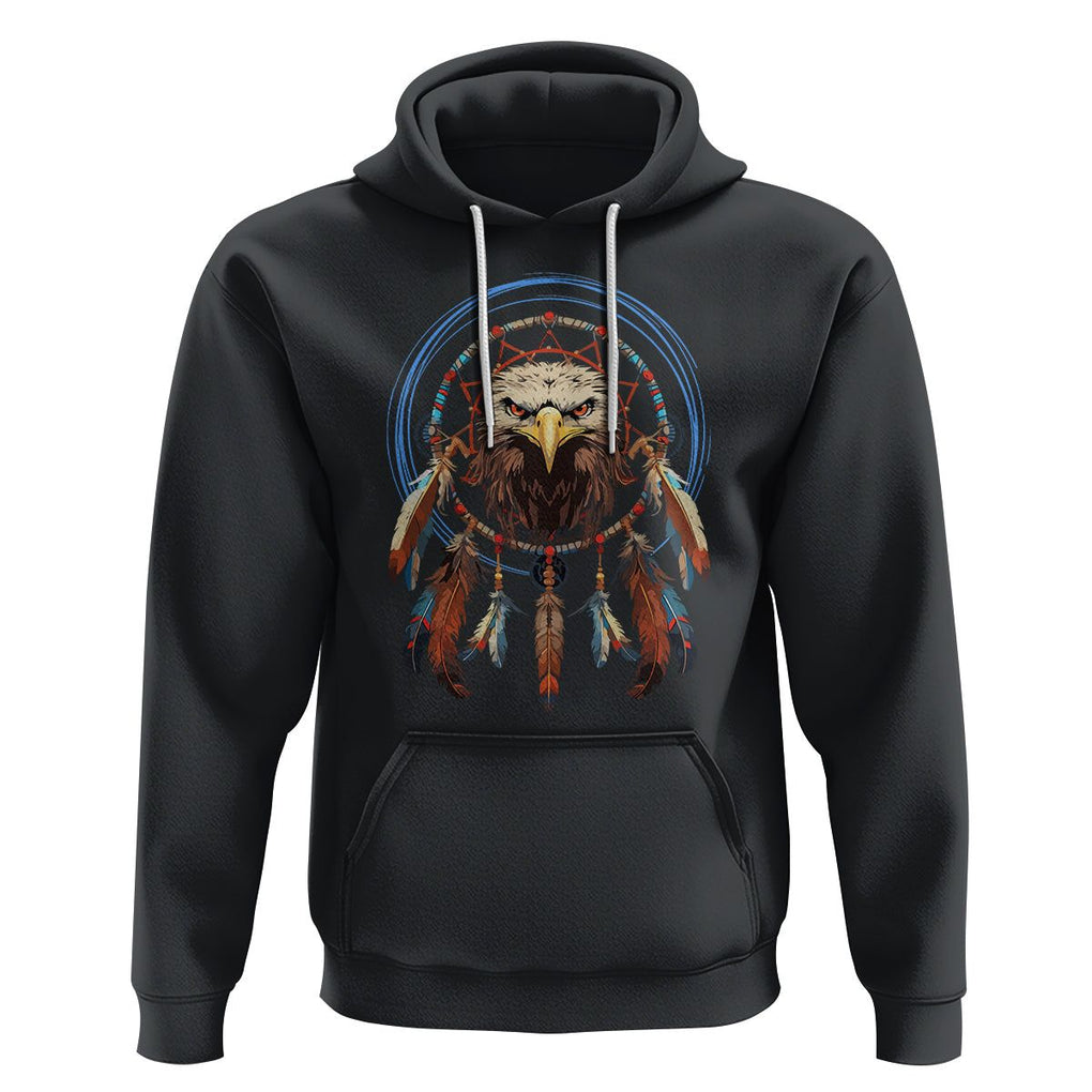 Native American Hoodie Indigenous American Indian Eagle Dreamcatcher TS02 Black Printyourwear