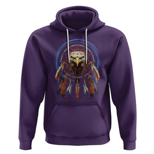 Native American Hoodie Indigenous American Indian Eagle Dreamcatcher TS02 Purple Printyourwear