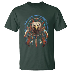 Native American T Shirt Indigenous American Indian Eagle Dreamcatcher TS02 Dark Forest Green Printyourwear