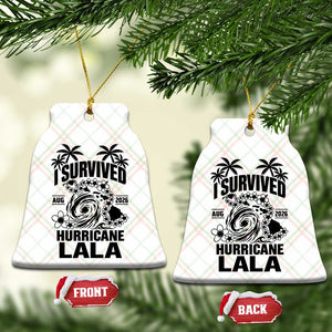 I Survived Hurricane Lala August 2026 Ceramic Ornament Hawaiian Islands Tropical Storm Survivor