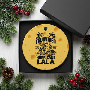 I Survived Hurricane Lala August 2026 Ceramic Ornament Hawaiian Islands Tropical Storm Survivor