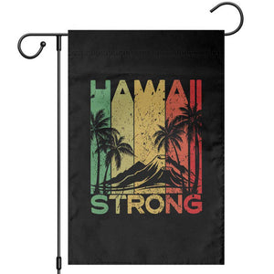 Vintage Retro Hawaii Strong Garden Flag Tropical Volcano Hawaiian Islands Pride Support