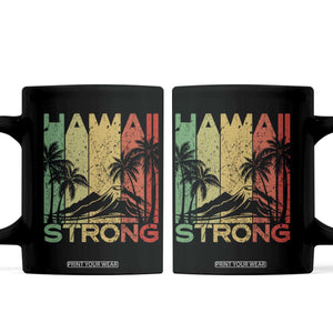 Vintage Retro Hawaii Strong Coffee Mug Tropical Volcano Hawaiian Islands Pride Support