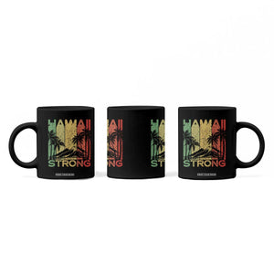Vintage Retro Hawaii Strong Coffee Mug Tropical Volcano Hawaiian Islands Pride Support