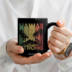 Vintage Retro Hawaii Strong Coffee Mug Tropical Volcano Hawaiian Islands Pride Support