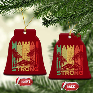 Vintage Retro Hawaii Strong Ceramic Ornament Tropical Volcano Hawaiian Islands Pride Support