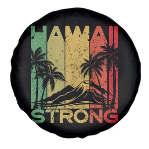 Vintage Retro Hawaii Strong Spare Tire Cover Tropical Volcano Hawaiian Islands Pride Support
