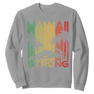 Vintage Retro Hawaii Strong Sweatshirt Tropical Volcano Hawaiian Islands Pride Support