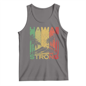 Vintage Retro Hawaii Strong Tank Top Tropical Volcano Hawaiian Islands Pride Support