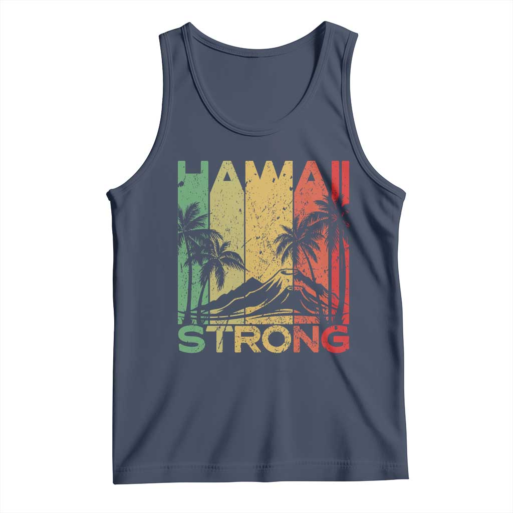 Vintage Retro Hawaii Strong Tank Top Tropical Volcano Hawaiian Islands Pride Support