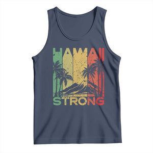 Vintage Retro Hawaii Strong Tank Top Tropical Volcano Hawaiian Islands Pride Support