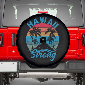 Vintage Hawaii Strong Retro Sunset Tropical Spare Tire Cover Volcano Hawaiian Islands Pride Support