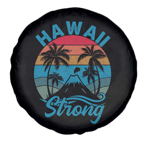 Vintage Hawaii Strong Retro Sunset Tropical Spare Tire Cover Volcano Hawaiian Islands Pride Support