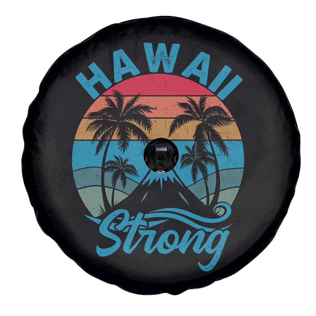 Vintage Hawaii Strong Retro Sunset Tropical Spare Tire Cover Volcano Hawaiian Islands Pride Support