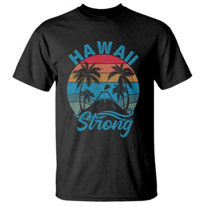 Vintage Hawaii Strong Retro Sunset Tropical T Shirt Volcano Hawaiian Islands Pride Support