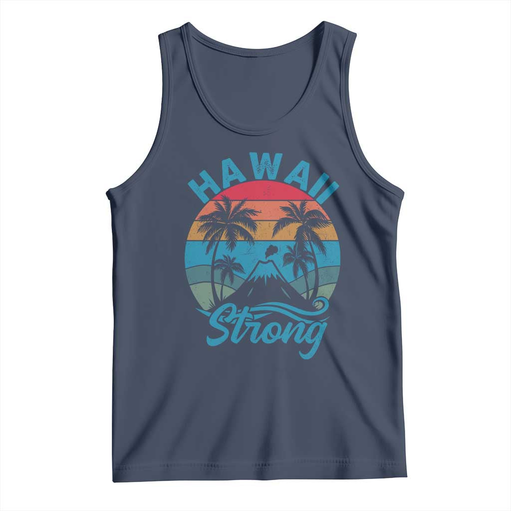 Vintage Hawaii Strong Retro Sunset Tropical Tank Top Volcano Hawaiian Islands Pride Support