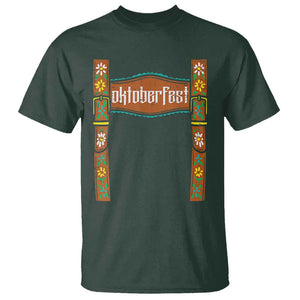 Oktoberfest Lederhosen Costume T Shirt Cute German Bavarian TS02 Dark Forest Green Print Your Wear