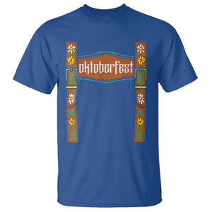 Oktoberfest Lederhosen Costume T Shirt Cute German Bavarian TS02 Royal Blue Print Your Wear