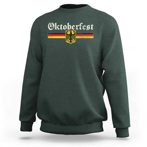 Vintage Oktoberfest Sweatshirt Octoberfest German Drinking Festival TS02 Dark Forest Green Print Your Wear