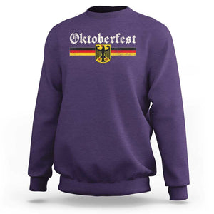 Vintage Oktoberfest Sweatshirt Octoberfest German Drinking Festival TS02 Purple Print Your Wear