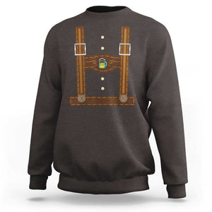 Oktoberfest Lederhosen Costume Sweatshirt German Beer Festival TS02 Dark Chocolate Print Your Wear