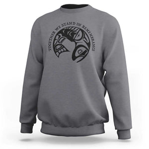 Orange Unity Day Sweatshirt Together We Stand In Remembrance Native American Every Child TS02 Charcoal Print Your Wear