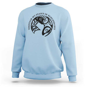 Orange Unity Day Sweatshirt Together We Stand In Remembrance Native American Every Child TS02 Light Blue Print Your Wear