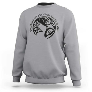 Orange Unity Day Sweatshirt Together We Stand In Remembrance Native American Every Child TS02 Sport Gray Print Your Wear