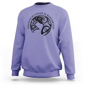 Orange Unity Day Sweatshirt Together We Stand In Remembrance Native American Every Child TS02 Violet Print Your Wear