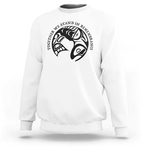 Orange Unity Day Sweatshirt Together We Stand In Remembrance Native American Every Child TS02 White Print Your Wear