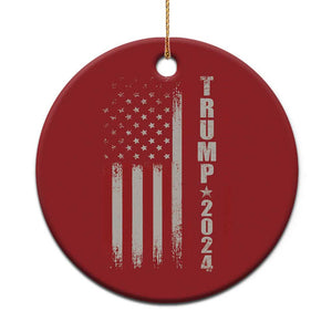 Donald Trump 2024 Christmas Ornament Take America Back Patriotic American Flag TS02 Print Your Wear