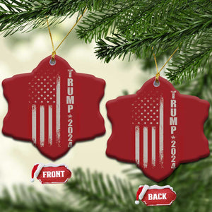 Donald Trump 2024 Christmas Ornament Take America Back Patriotic American Flag TS02 Snow Flake Red Print Your Wear