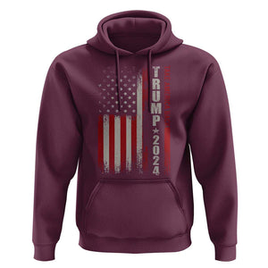 Donald Trump 2024 Hoodie Take America Back Patriotic American Flag TS02 Maroon Print Your Wear