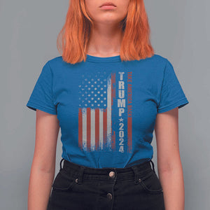 Donald Trump 2024 T Shirt For Women Take America Back Patriotic American Flag TS02 Royal Blue Print Your Wear