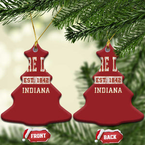 Classic Notre Dame Indiana Christmas Ornament Est 1842 IN Retro Vintage Varsity TS02 Christmas Tree Red Print Your Wear