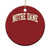 Classic Notre Dame Indiana Christmas Ornament Retro Vintage Varsity Throwback Design TS02 Print Your Wear