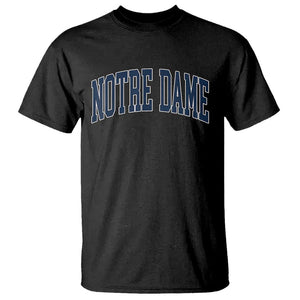 Classic Notre Dame Indiana T Shirt Vintage Retro Throwback Design TS02 Black Print Your Wear