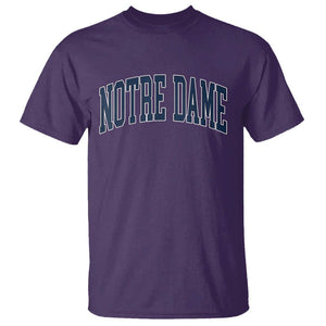 Classic Notre Dame Indiana T Shirt Vintage Retro Throwback Design TS02 Purple Print Your Wear